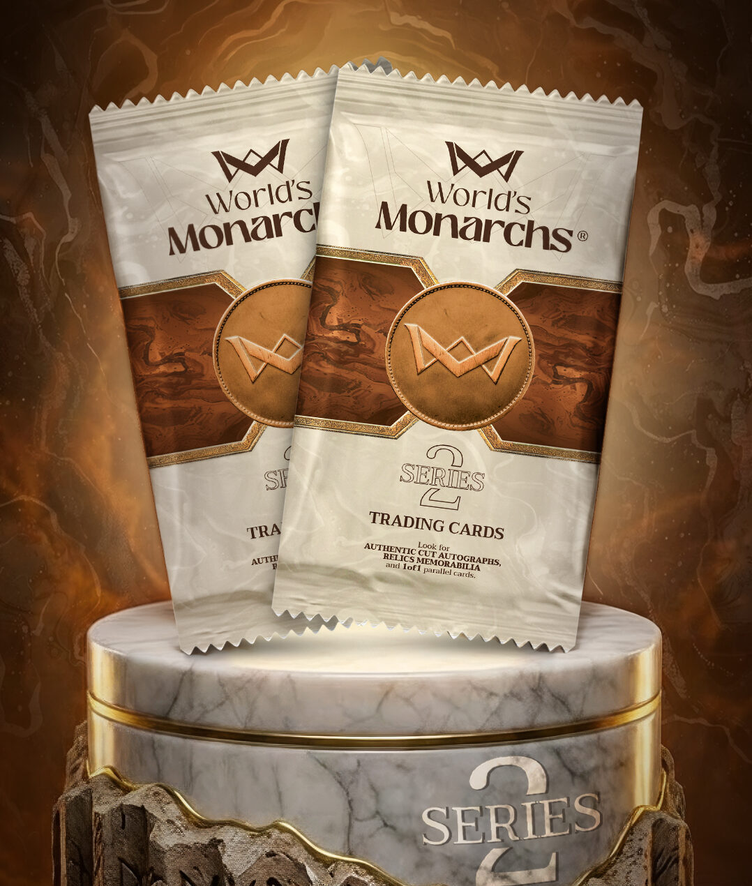 box balicky-kamen World's Monarchs – Seria 2: Booster - obrazek 1